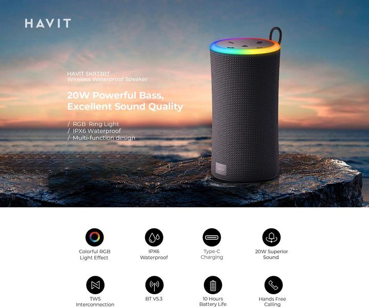 Produktbild Havit SK833BT (black) (10 h)