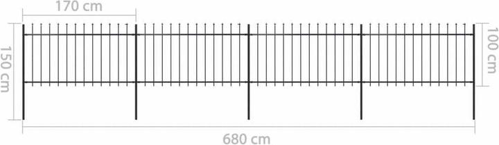 Produktbild vidaXL Zaunpaneel