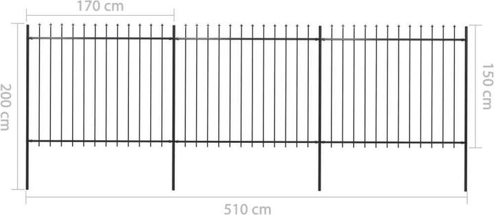 Produktbild vidaXL Zaunpaneel