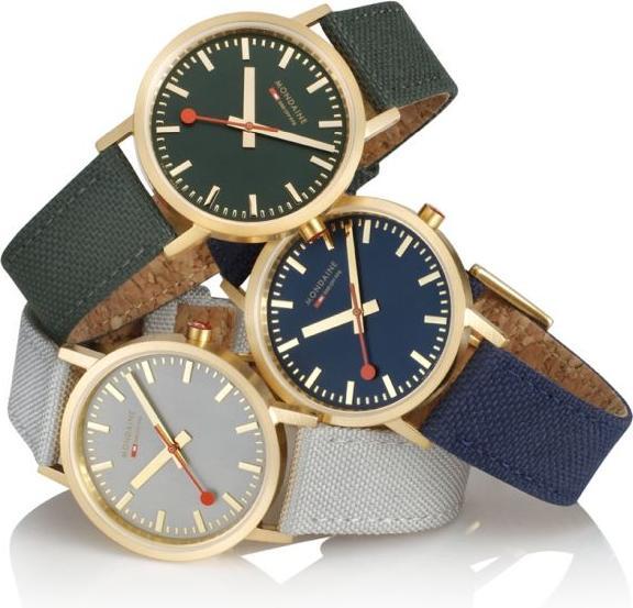 Actual product image Mondaine Classic - von der Natur inspiriert - Ip Gold (Analogue wristwatch, 36 mm)