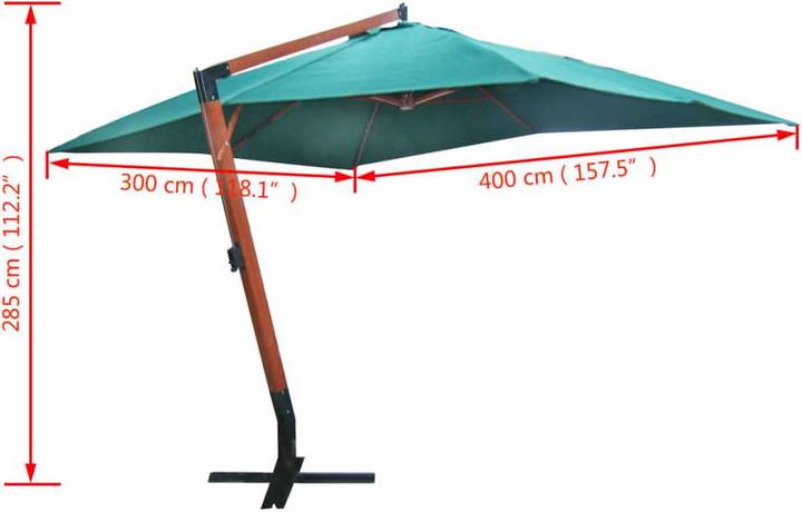Actual product image vidaXL Sonnenschirm (3 m)