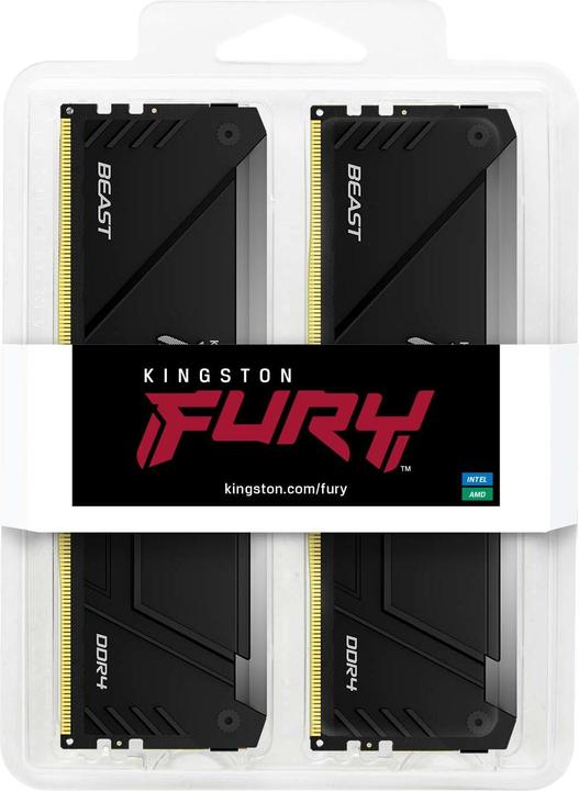 Produktbild Kingston FURY Beast RGB (2 x 16GB, 3200 MHz, DDR4-RAM, DIMM)