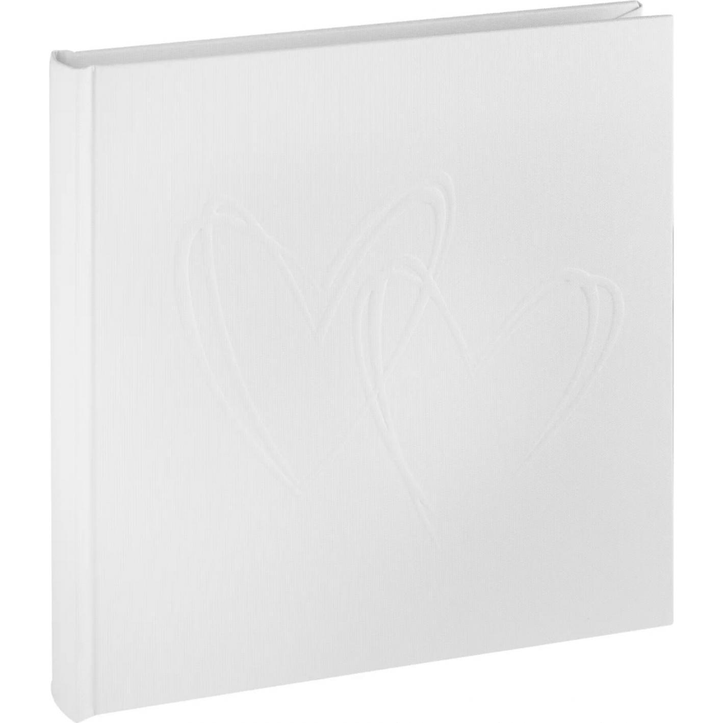 Walther, Fotoalbum, My Heart weiss 20x20 40 weisse S.Leineneinband FA243WH (20 x 20 cm)