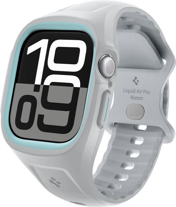 Actual product image Spigen Liquid Air Pro Apple Watch 10 (46mm) Case + Band Gray