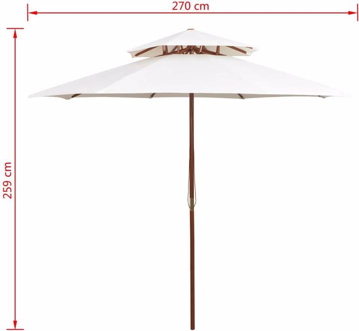 Immagine prodotto vidaXL Sonnenschirm (2.70 m)