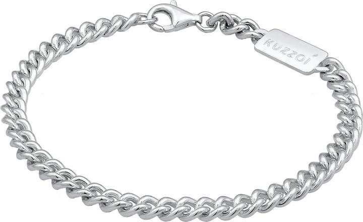 Immagine prodotto Kuzzoi Bracciale Uomo Armatura Rotonda Argento massiccio 925 (23 cm, Argento 925)
