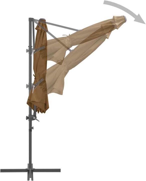 Image du produit vidaXL freischwingender Sonnenschirm (1 m)