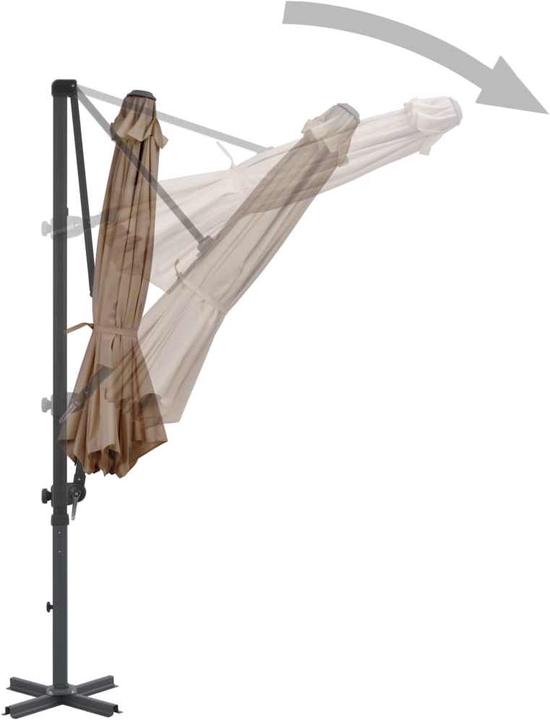 Produktbild vidaXL freischwingender Sonnenschirm