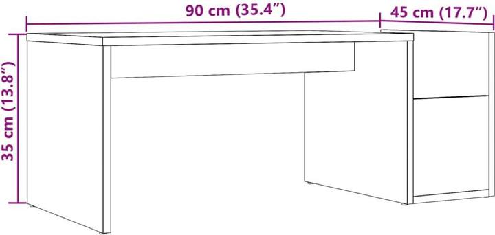 Image du produit vidaXL Couchtisch (90 x 45 x 35 cm)