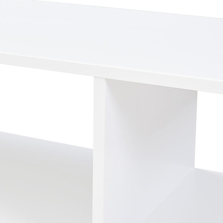 Actual product image En.Casa Fernsehtisch Anän 100x30x42 cm Weiss (100 x 29.50 x 42 cm)