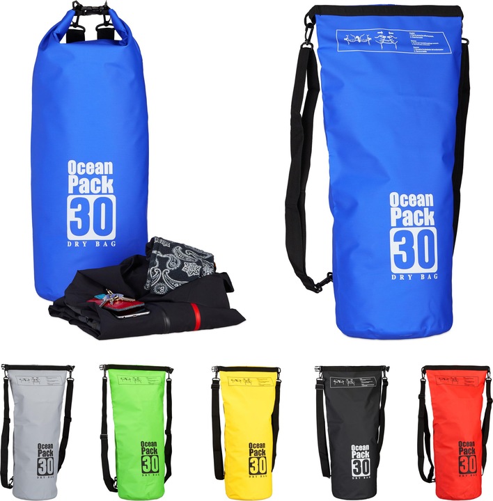 Immagine prodotto Relaxdays Zaino impermeabile Ocean Pack 30L (30 l)