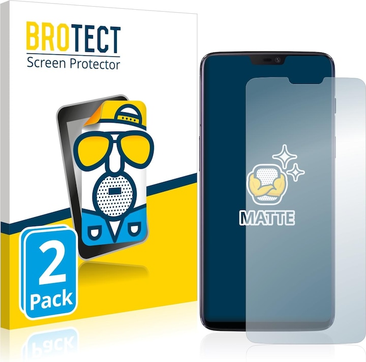 Produktbild BROTECT Entspiegelungs-Schutzfolie Displayschutz Matt (2 Stück, OnePlus 6)