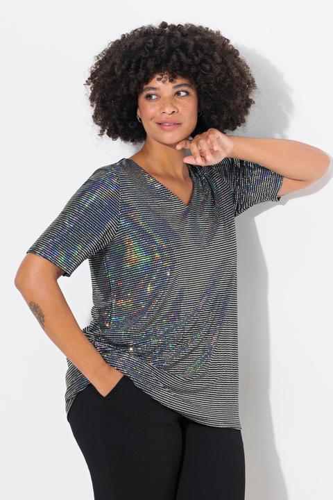 Produktbild Angel of Style T-Shirt, A-Linie, Paillettenoptik (48)