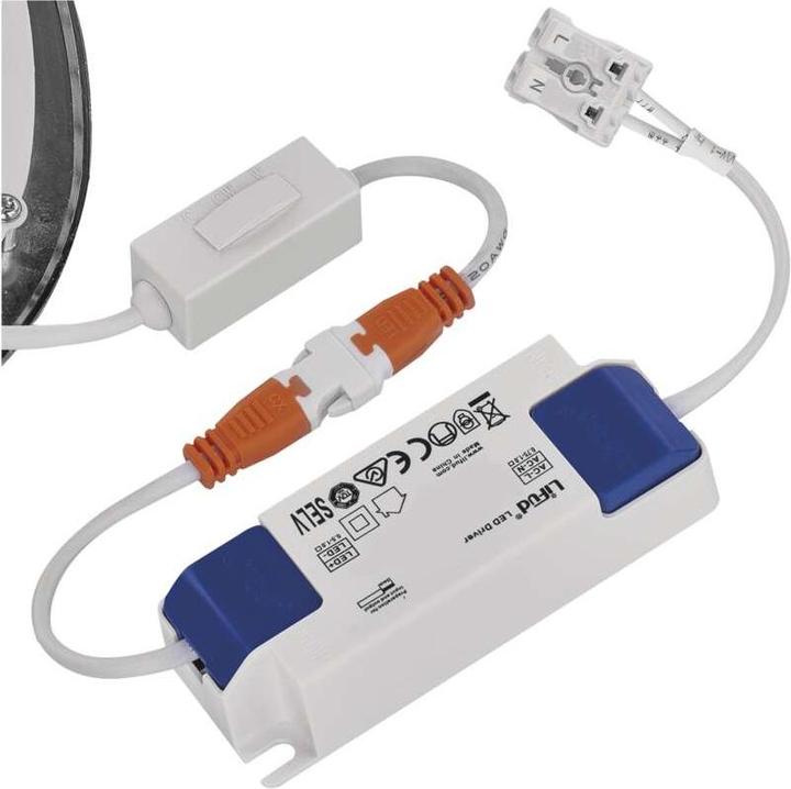 Produktbild Emos LED-Einbauleuchte NEXXO, rund, silber, 12,5W, mit Change CCT (1050 lm)