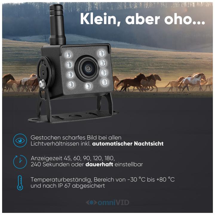 Actual product image OmniVID Equi-Cam mit 5 Zoll Monitor