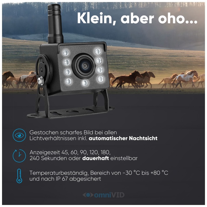 Image du produit OmniVID Equi-Cam mit 5 Zoll Monitor