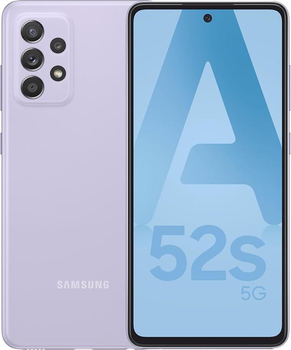 Image du produit Samsung Galaxy A52s UE (128 Go, Awesome Violet, 6.50", Double SIM hybride, 5G)