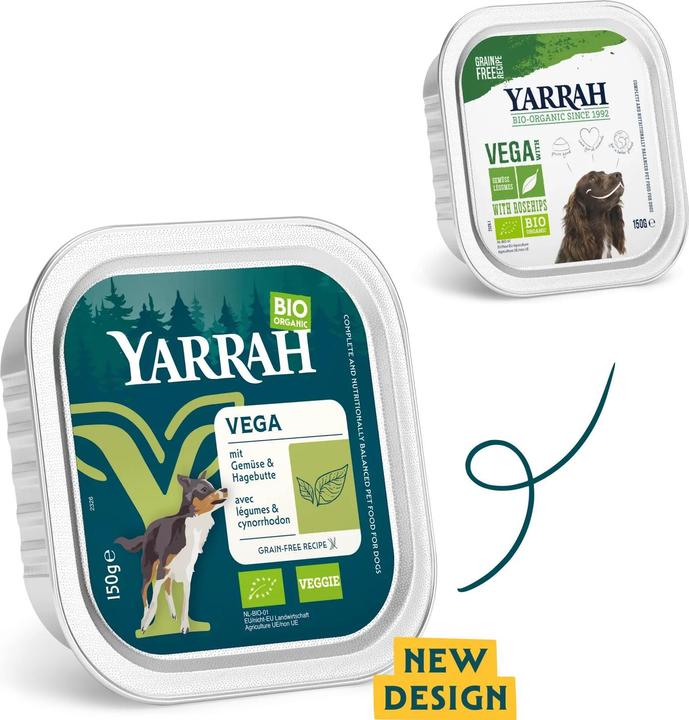 Produktbild Yarrah Hundefutter Vega in der Schale Bio (Adult, 1 Stk., 150 g)