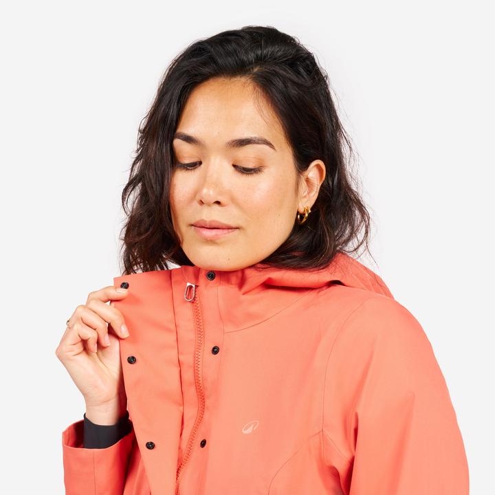 Produktbild Tribord Women’s long waterproof raincoat - Sailing 500 brick (3XL)