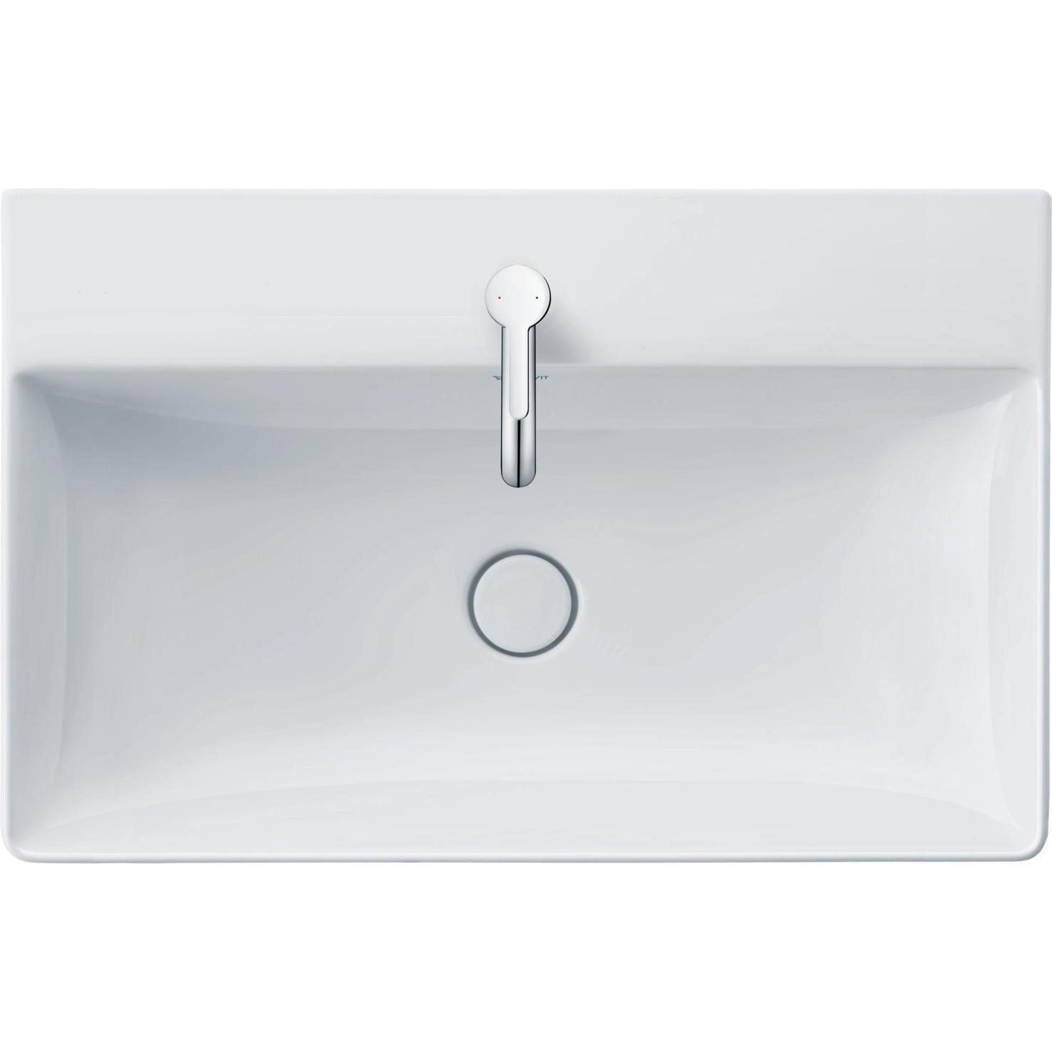 Duravit, Waschbecken, Waschtisch DURASQUARE o ÜL m HLB geschli 800x470mm 1 HL we WG (470 mm, 800 mm)