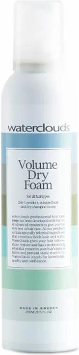 Actual product image Waterclouds Volume Dry Foam 2w1 pianka zwiększająca objętość i suchy szampon do włosów 250ml (W) (250 ml, Dry shampoo)