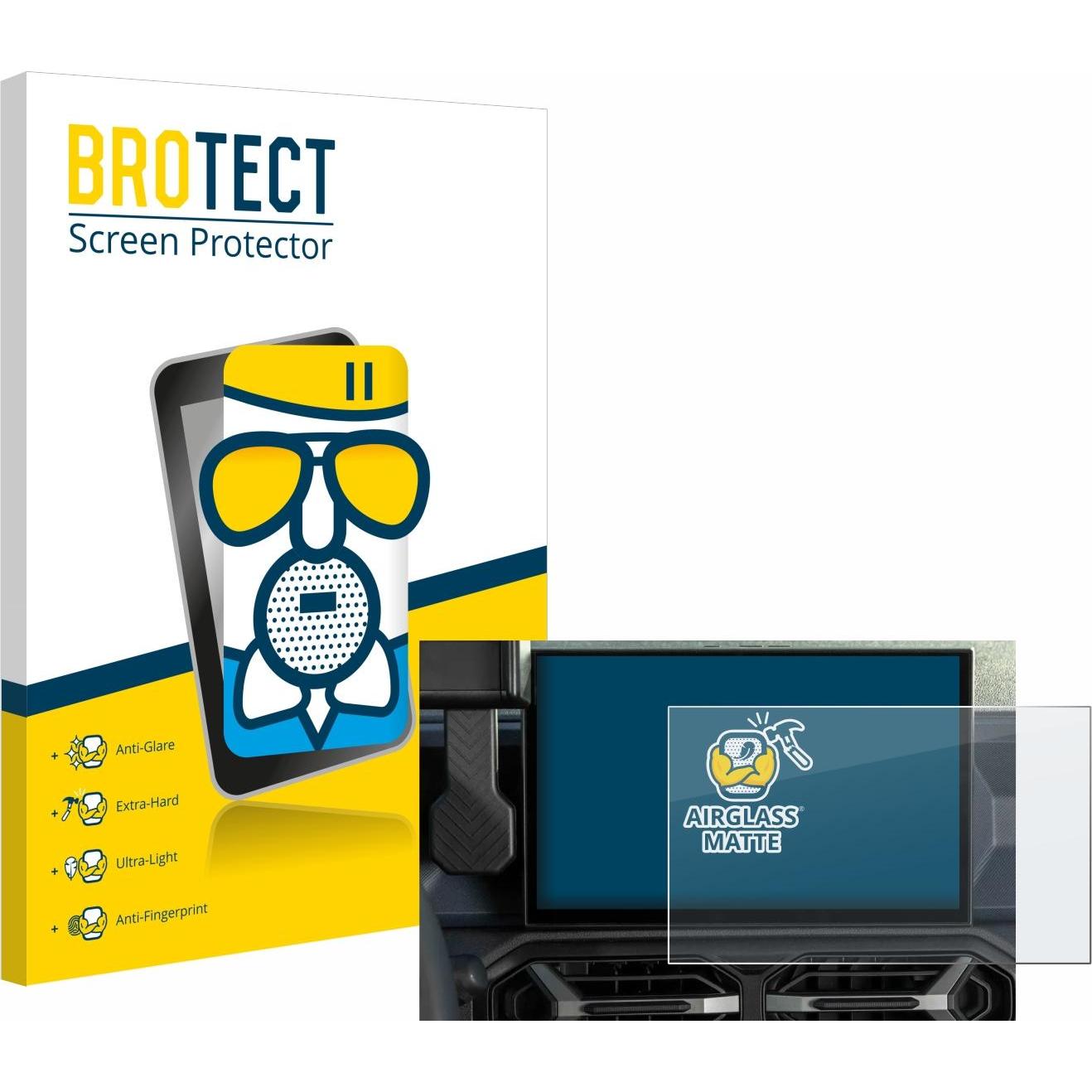 BROTECT, Fahrzeug Navigation Zubehör, Schutzglas Schutzfolie Displayschutz Display Schutz Glas Panzer Folie matt