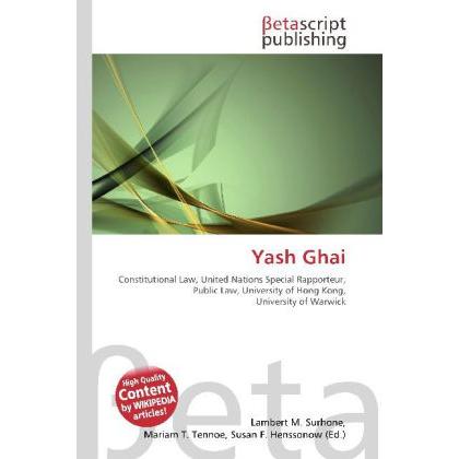 Yash Ghai, Fachbücher