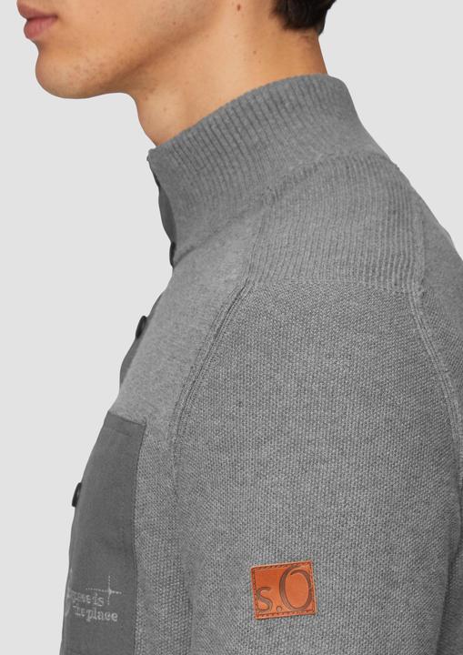 Immagine prodotto S.Oliver Strickpullover Sportiver Strick-Troyer im Fabricmix (L)