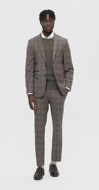 Actual product image Selected Plaid Single Breasted Blazer (94)