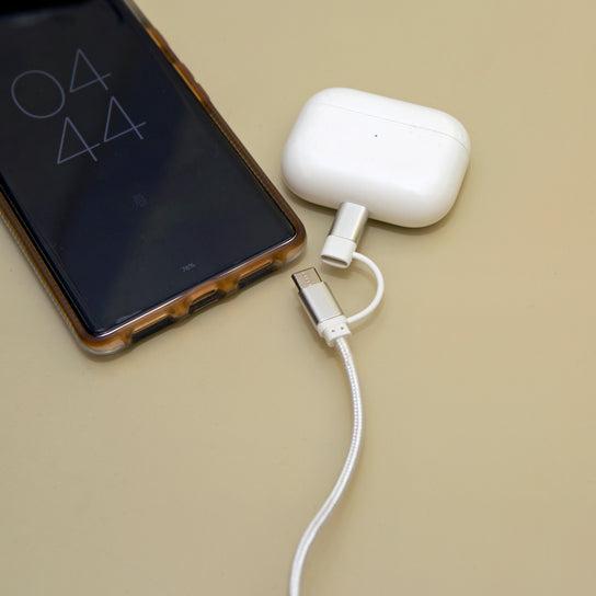 Produktbild Kikkerland 2 In 1 Kabel (0.98 m, USB 2.0)