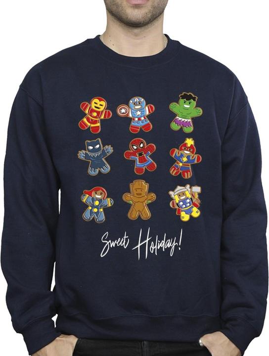 Actual product image Mens Gingerbread Avengers Sweatshirt (XXL)
