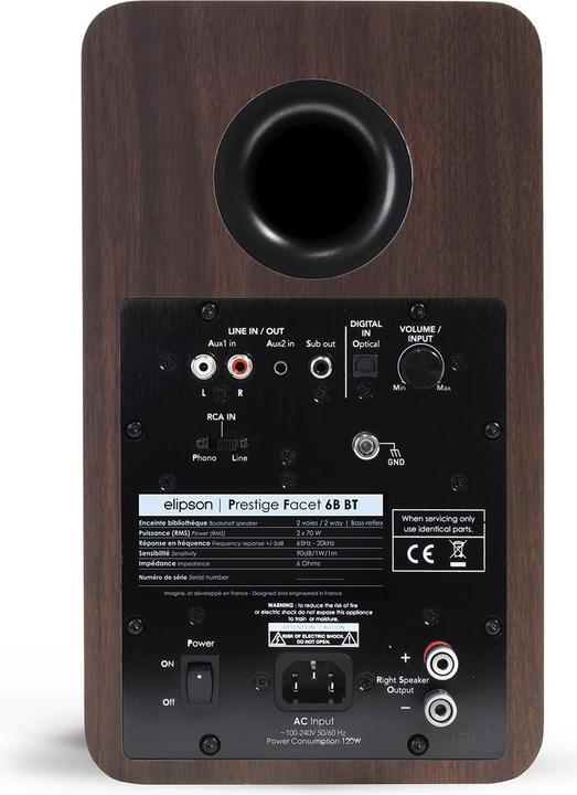 Image du produit Elipson Prestige Facet 6B BT (1 paire, 70 W)