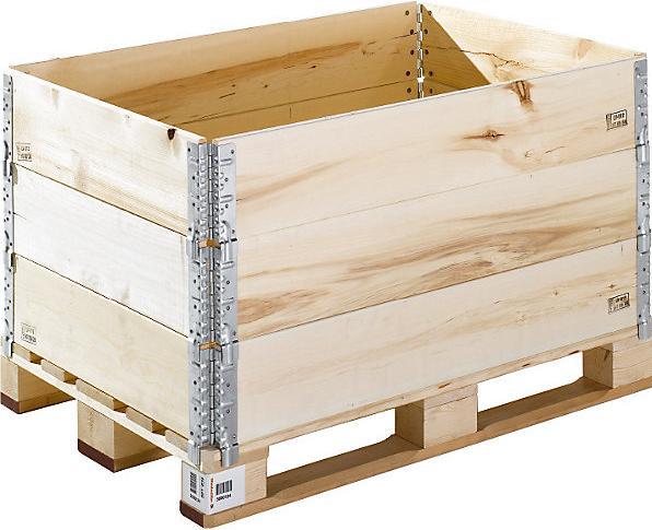 Actual product image kaiserkraft Wooden stacking frame for pallet in Euro format