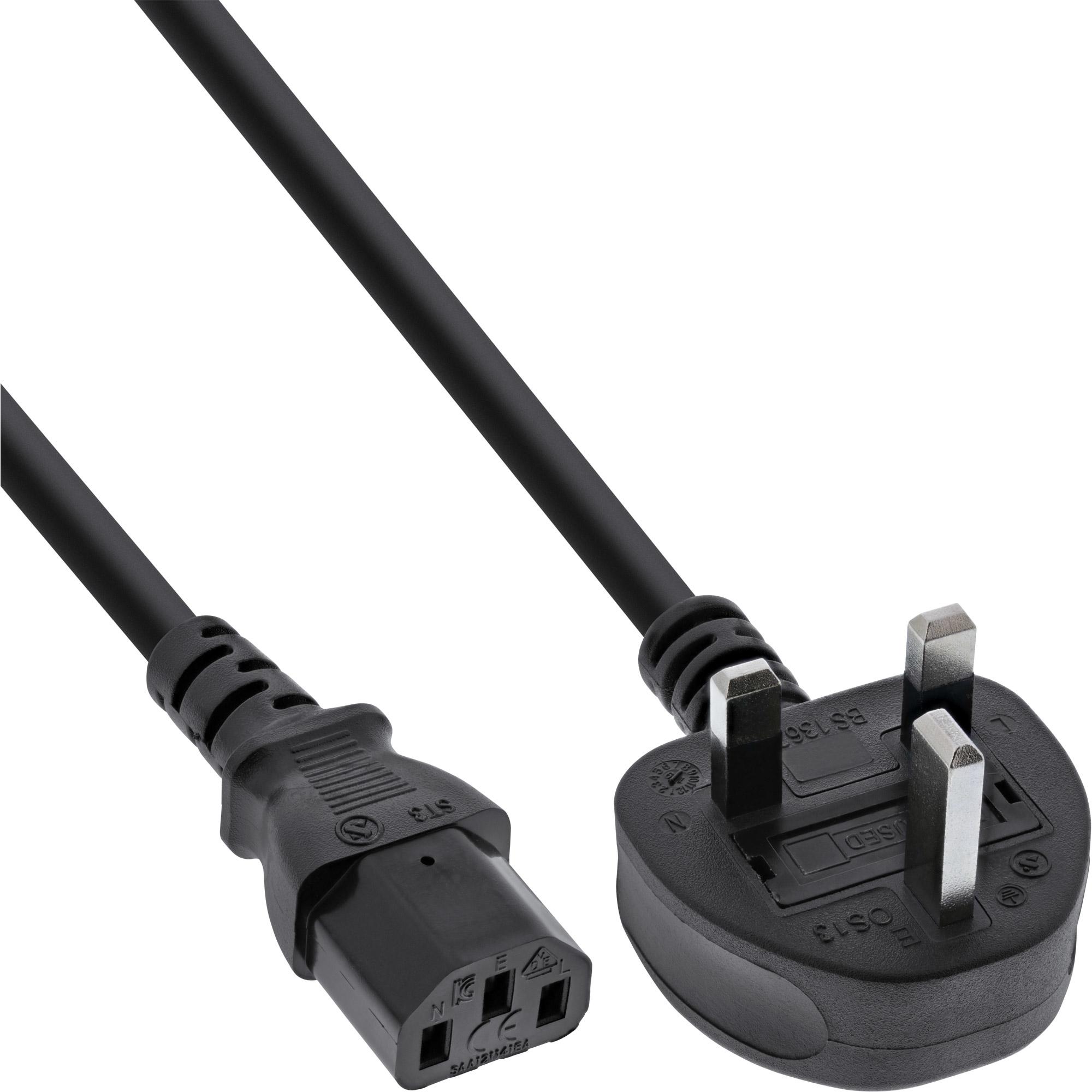InLine 30er Pack Bulk-Pack Netzkabel (1.80 m), Stromkabel