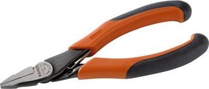 Actual product image Bahco ERGO™ flat nose pliers with opening spring, two-component handles, short jaws, phosphatised(125 mm) (125 mm)