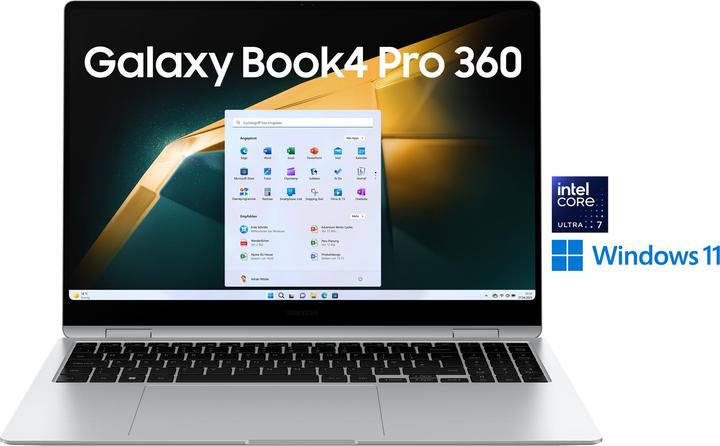 Actual product image Samsung Galaxy Book4 Pro 360 (15.98", Intel Core Ultra 7 155H, 16 GB, 512 GB, DE)