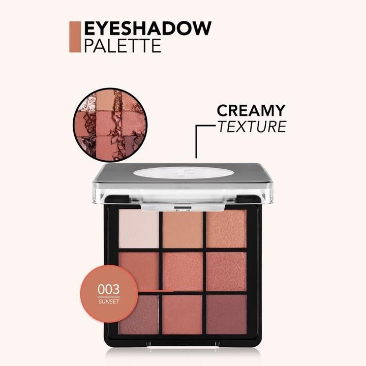 Actual product image Flormar Eyeshadow Palette 003 Sunset - 9 g (Sunset)