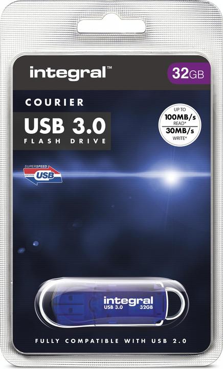 Immagine prodotto USB3.0 DRIVE COURIER UP TO R-100 W-30 MBS USB flash drive USB Type-A 3.2 Gen 1 (3.1 Gen 1) (32 GB, USB-A)