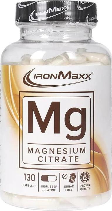 IronMaxx Mg-Magnesium (130 Stück, Kapseln, 500 g)