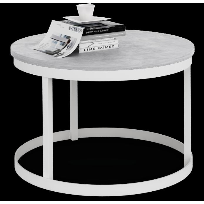ADRK Furniture, Couchtisch + Beistelltisch, Rinen (55 x 55 x 36 cm)
