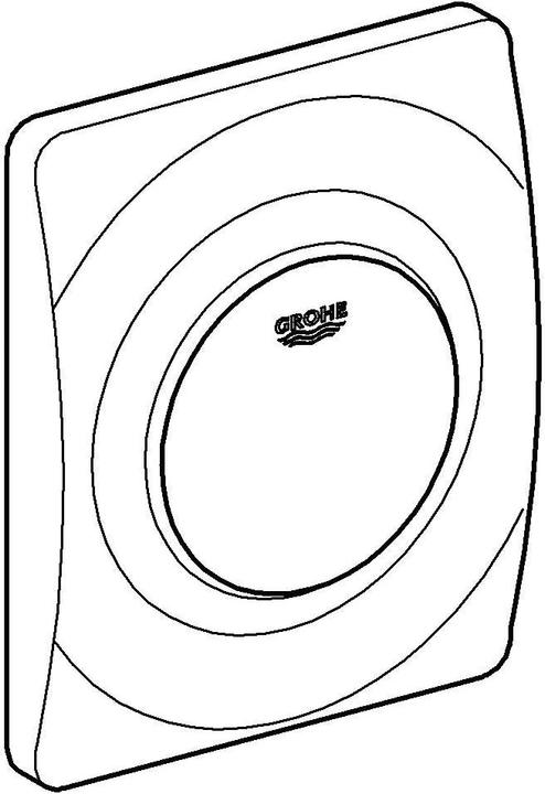 Actual product image Grohe Surf actuator plate, for urinal, alpine white