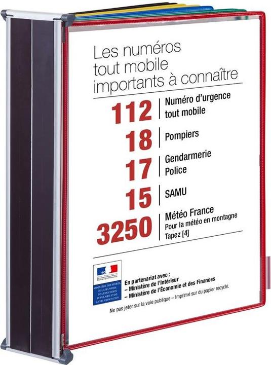 Actual product image Tarifold Display board system 413609 DIN A3 assorted colours with 10 display boards