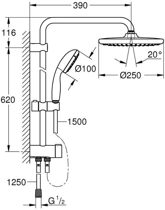 Image du produit Grohe Vitalio Start 250