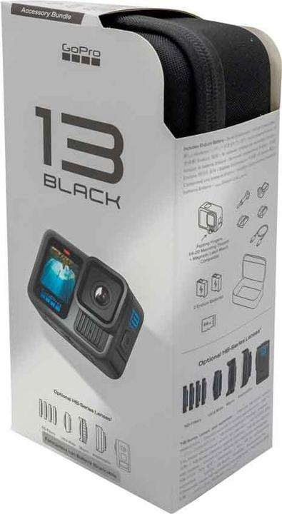 Produktbild GoPro HERO13 Black Accessory Hard Bundle (inkl. 64 GB MicroSDXC-Karte) (60p, Bluetooth, WLAN)