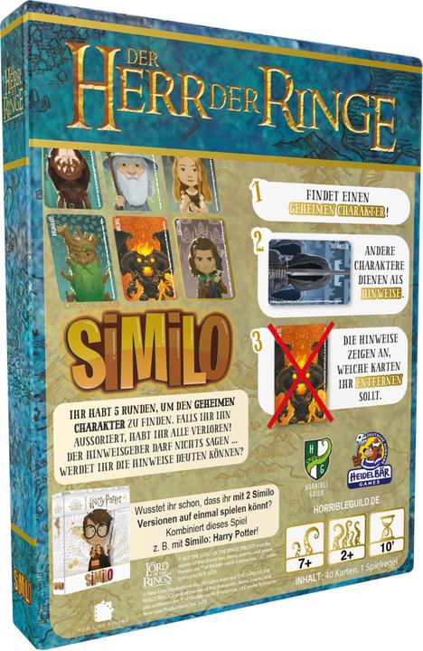Produktbild Horrible Guild HR054 - Similo - Der Herr der Ringe, Kartenspiel, ab 2 Spieler, ab 7 Jahren (DE-Ausgabe) (Deutsch, 2 - 6 Spieler)