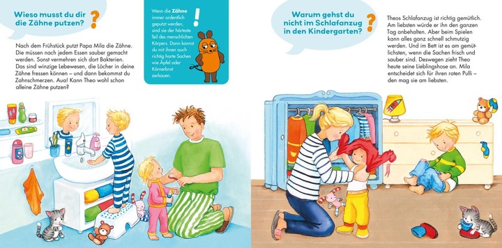 Produktbild Frag doch mal... die Maus: Pipi, Pups und Zähne putzen (Deutsch, Petra Klose, 2019)