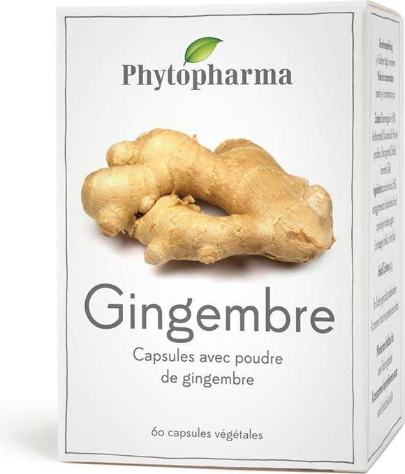 Actual product image Phytopharma Ginger (60 pcs., Capsules, 55 g)