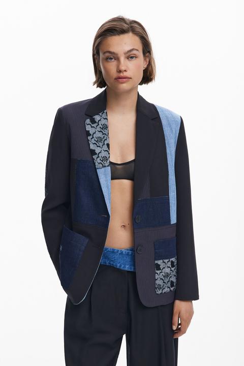 Actual product image Desigual CHAQ Textures, 2024 Gray Blue, M (M)