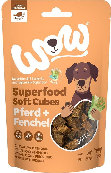WOW Soft Cubes Pferd mit Fenchel 150g (Adult, 1 Stk., 150 g)