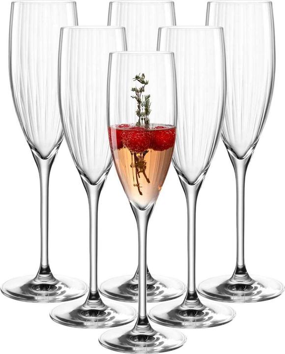 Immagine prodotto Leonardo Bicchiere da champagne Poesia 250 ml, 6 pezzi, Trasparente (25 cl, 6 Occhiali, Bicchieri da champagne)